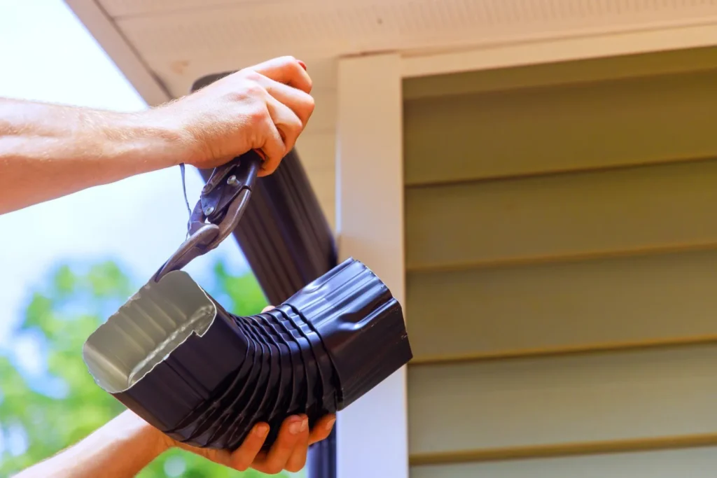 Repaing a gutter
