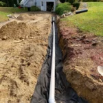 Gutter underdrain pipes