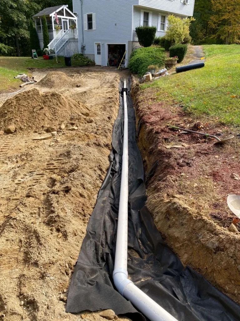 Gutter underdrain pipes