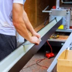 Contractor with gutter
