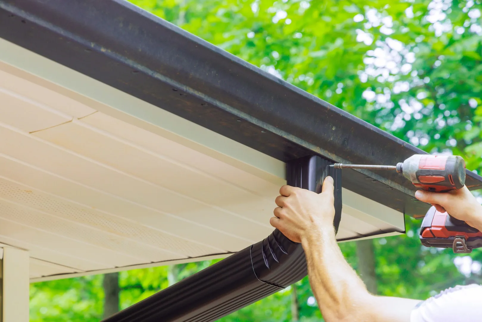 Installing a gutter